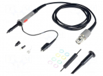 Probe: for oscilloscope | &le;350MHz | 10: 1/1: 1 | 1.2m | BNC plug