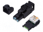 Plug | RJ45 | PIN: 8 | Cat: 6a | unshielded | gold-plated | 5.5&divide;8.5mm
