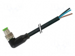 Connection lead | M8 | PIN: 3 | straight | 5m | plug | 60VAC | 4A | -20&divide;85&deg;C