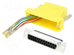 Transition: adapter | RJ45 socket,D-Sub 25pin female | yellow