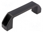 Handle | Mat: polyamide | black | H: 40mm | L: 142mm | W: 26mm