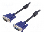 Cable | D-Sub 15pin HD plug,both sides | black | 5m