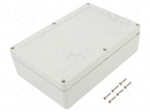 Enclosure: multipurpose | X: 140mm | Y: 210mm | Z: 60mm | ZP | light grey