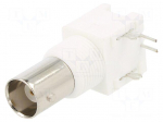 Connector: BNC | socket | female | angled 90&deg; | 50&Omega; | THT | polypropylene