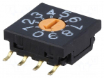 Encoding switch | DEC/BCD | Pos: 10 | SMT | Rcont max: 100m&Omega; | 10x10x4mm