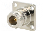 Connector: N | socket | female | straight | 50&Omega; | soldering | gold-plated