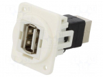 Adapter | USB A socket,USB B socket | FT | USB 2.0 | plastic | 19x24mm