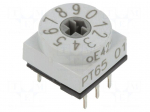 Encoding switch | DEC/BCD | Pos: 10 | THT | Rcont max: 80m&Omega; | PT65