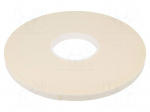 Tape: fixing | W: 12mm | L: 33m | Thk: 1mm | two-sided adhesive | white