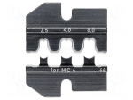 Crimping jaws | solar connectors type MC4 | photovoltaics