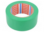Tape: warning | green | L: 33m | W: 50mm | self-adhesive | Thk: 0.15mm