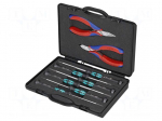 Tools set: general purpose | bag | electronics | 8pcs | 215x50x160mm