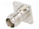 Connector: TNC | socket | female | straight | 50&Omega; | soldering | PTFE