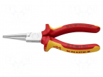 Pliers | flat,elongated | 160mm