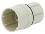 Connector: HDC | male | R15 | 10A | 0.25kV | PIN: 8 | straight | polyamide