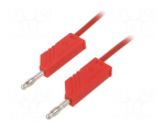 Test lead | 60VDC | 30VAC | 16A | with 4mm axial socket | Len: 2m | red