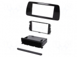 Radio frame | Seat | 2 DIN | black gloss