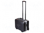 Case | tool case | with wheels | black | ABS | 510x410x270mm
