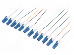 Optic fiber pigtail | OS2 | LC/UPC | 2m | 9/125um | LSZH | blue | 12pcs.