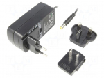 Power supply: switching | mains,plug-in | 15VDC | 1.6A | 24W | straight