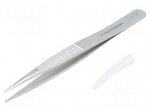 Tweezers | 120mm | for precision works | Blade tip shape: sharp