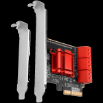 Six-channel SATA III PCI-Express controller with six internal SATA ports. Standard & Low profile.
