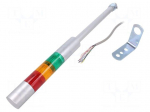 Signalling column | red/amber/green | LED | 24VDC | IP54 | LR | ABS