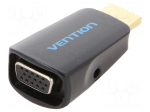Converter | D-Sub 15pin HD socket,HDMI plug,Jack 3.5mm socket