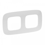 Plate Valena Allure - 2 gang - pearl