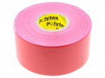 Tape: duct | W: 48mm | L: 25m | Thk: 0.25mm | red | natural caoutchouc