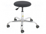 Stool | ESD | Seat dim: &Oslash;355mm | 455&divide;575mm | max120kg | Rsurf: 0.1&divide;1M&Omega;