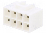 Connector: wire-board | socket | male | 20A | 600V | PIN: 8 | on PCBs | 2x4