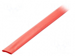 Heat shrink sleeve | glueless | 2: 1 | 32mm | L: 1m | red | polyolefine