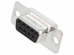 Connector: D-Sub | 7.5A | socket | female | PIN: 9 | straight | for cable