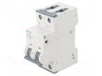 Circuit breaker | 230/400VAC | Inom: 2A | Poles: 2 | Charact: C | 10kA