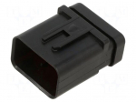 Connector: automotive | black | plug | male,female | PIN: 12 | crimped