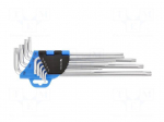 Wrench: Torx&reg;-set | with protection | Chrom-vanadium steel | long