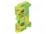 Splice terminal: rail | PT | for DIN rail mounting | push-in | ways: 1
