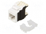 Connector: RJ45 | socket | PIN: 8 | Cat: 6a | unshielded | 8p8c | white