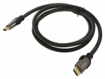 Cable | HDMI plug,both sides | textile | HDMI 2.1 | 8K,UHD 4320p