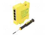 Switch Ethernet | unmanaged | Number of ports: 4 | 5&divide;30VDC | RJ45 | SW