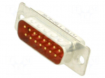 Connector: D-Sub | PIN: 15 | plug | male | for panel mounting | straight