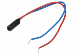 Module: laser | 0.4mW | red | dot | 650nm | 3VDC | 5&divide;35mA | Laser class: 1