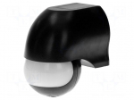 Motion sensor | wall mount | 230VAC | IP44 | 12m | Range: 10s&divide;7min | 180&deg;