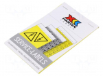 Safety sign | acrylic,self-adhesive folie | W: 50mm | H: 50mm | yellow
