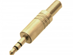 &Uuml;hendused // Different Audio, Video, Data connection plug and sockets // 1178# Wtyk jack 3,5 st złoty