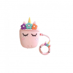 Headphone case iLike - Cute Unicorn Airpods Case 1&2 Pink