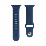 Strap Evelatus  Evelatus Apple Watch 38/40/41mm Silicone Loop Watch Straps (132mm M/L) Blue