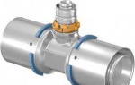 Tee 40x25x40 brass, Uponor
