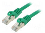 Patch cord | F/UTP | Cat: 6 | RJ45 plug,both sides | stranded | CCA | 15m